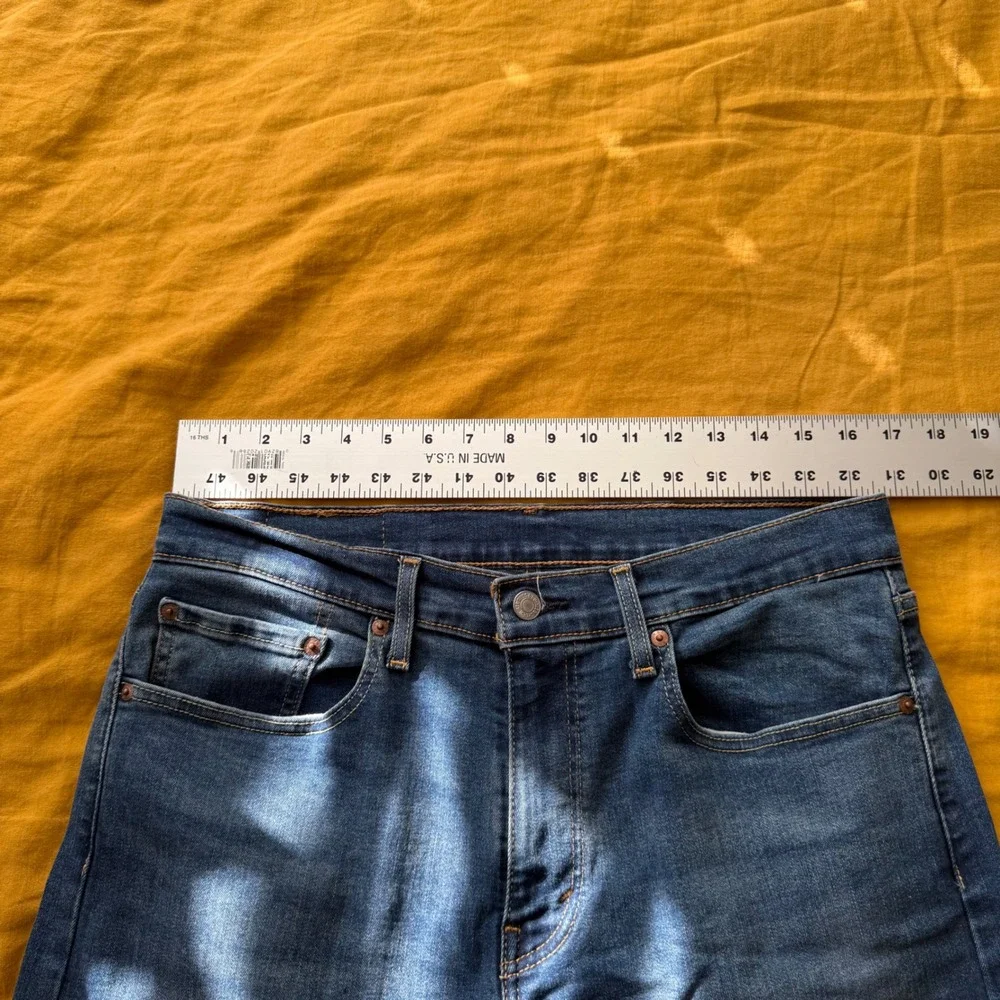Levi Strauss 502 Mens Blue Denim Jeans W33 L30‎ Taper Fit Waterless
